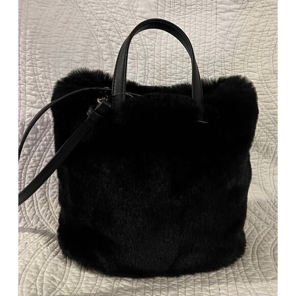 Expressions NYC Handbags - Expressions NYC Black
Crossbody Bag 
Faux fur
Brand new